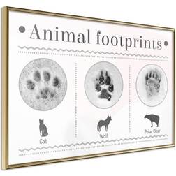 Arkiio Affisch Footprints [Poster] 60x40 Poster